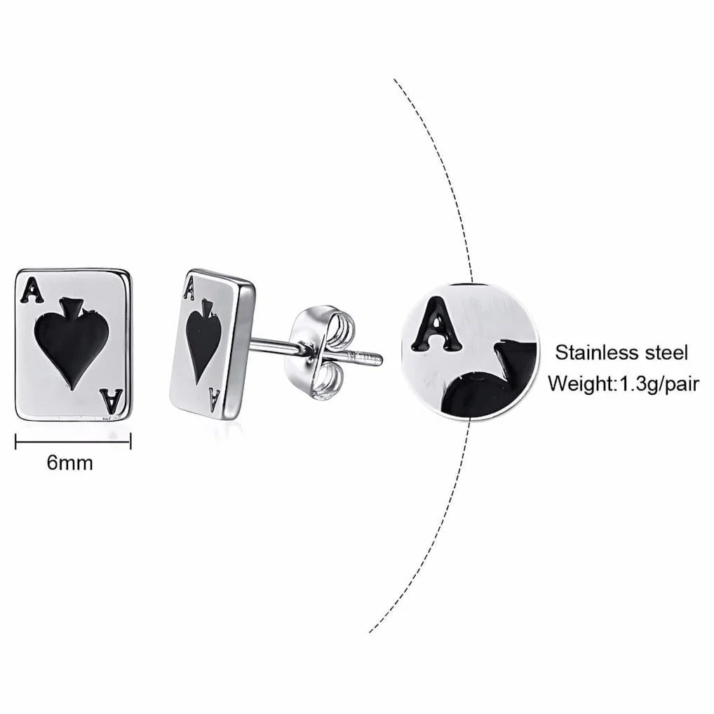 Ace Stud Earrings - Image 5