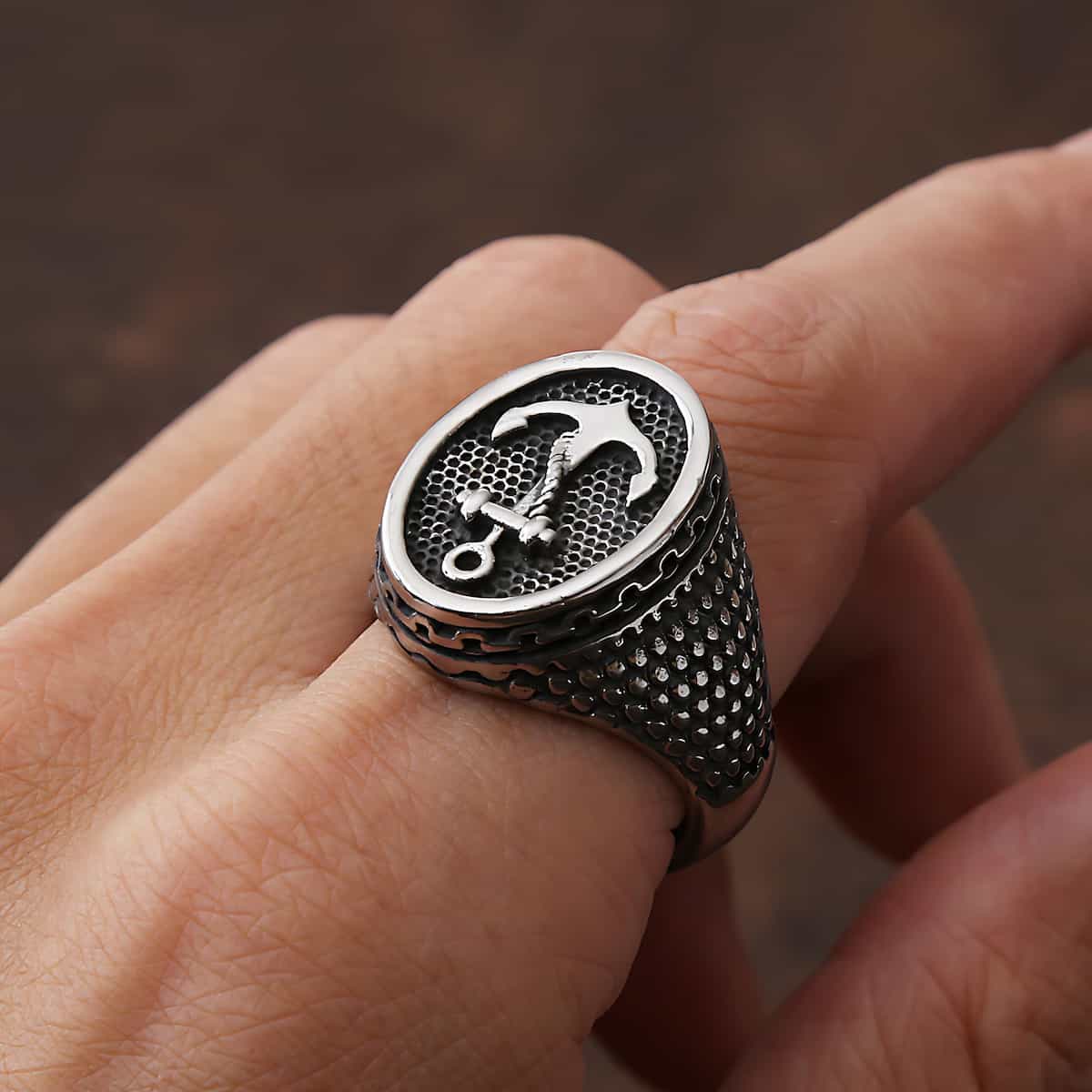 Anchor Signet Ring - Image 3