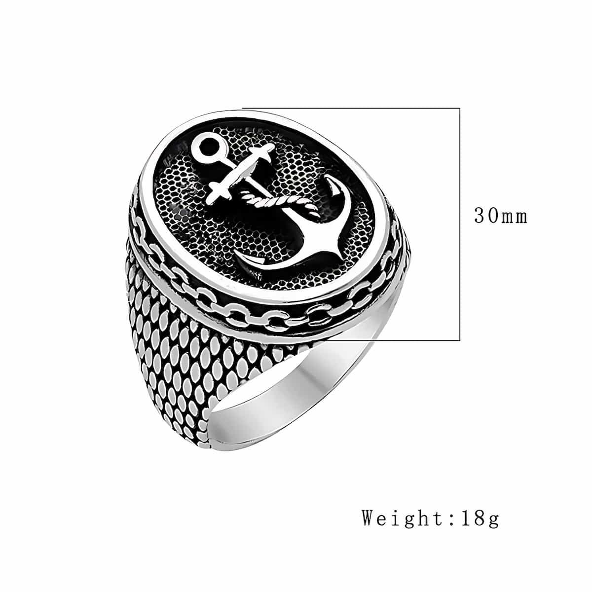 Anchor Signet Ring - Image 4
