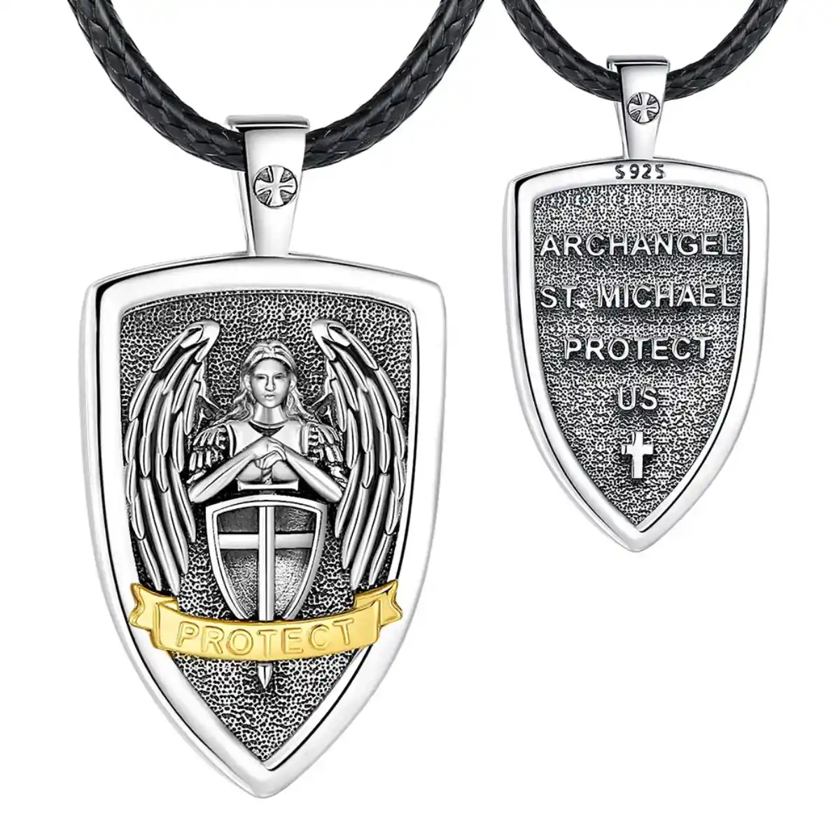 Archangel Michael Shield Pendant - Image 4