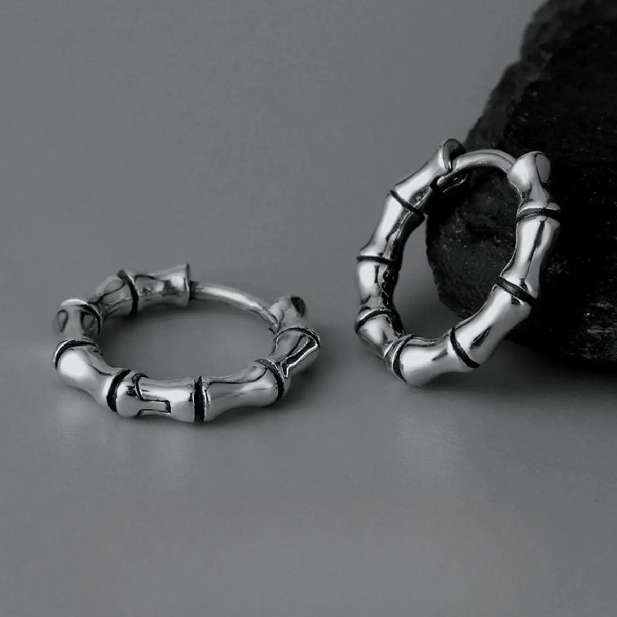 Bamboo Hoop Earrings