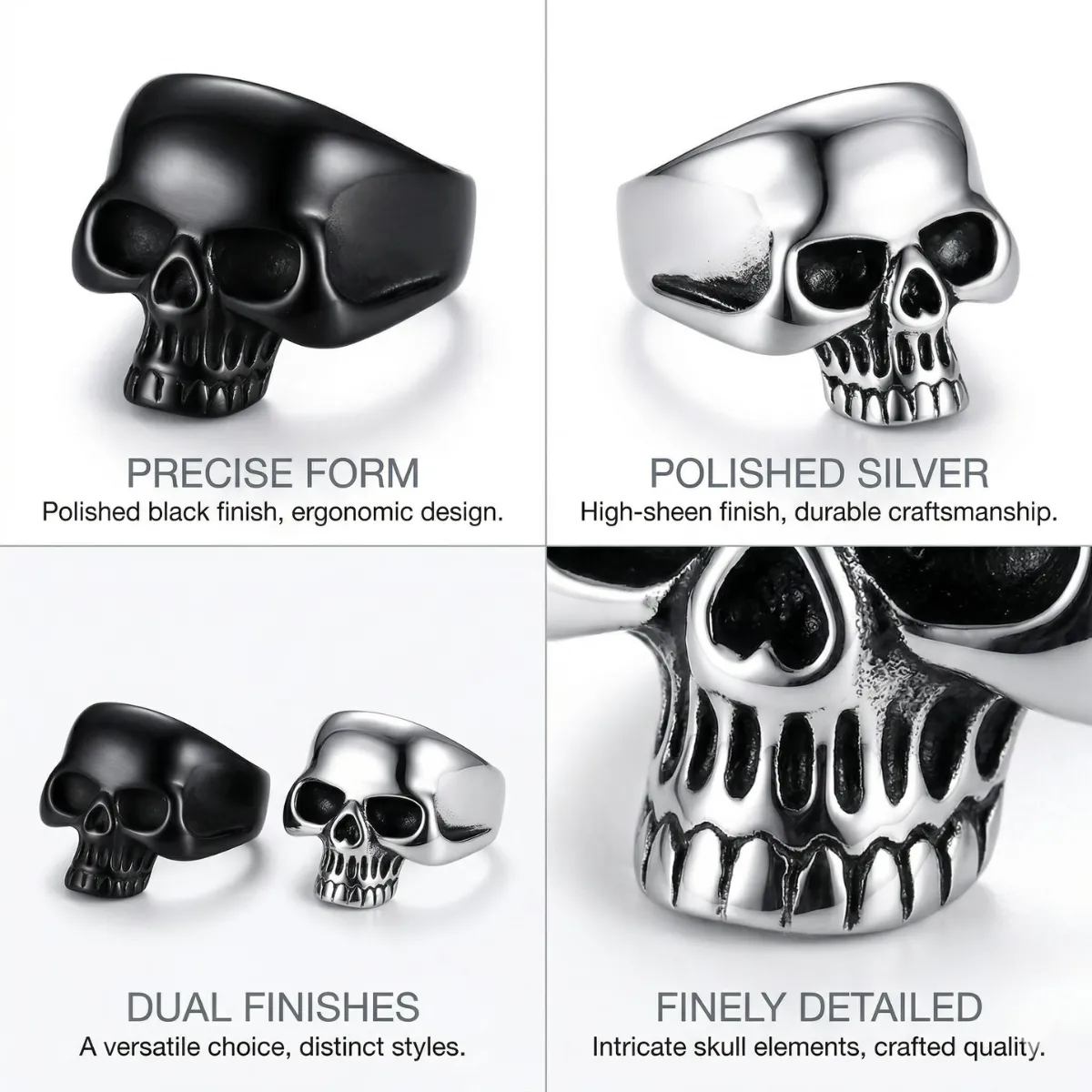 Half Jaw Skull Ring - Image 3