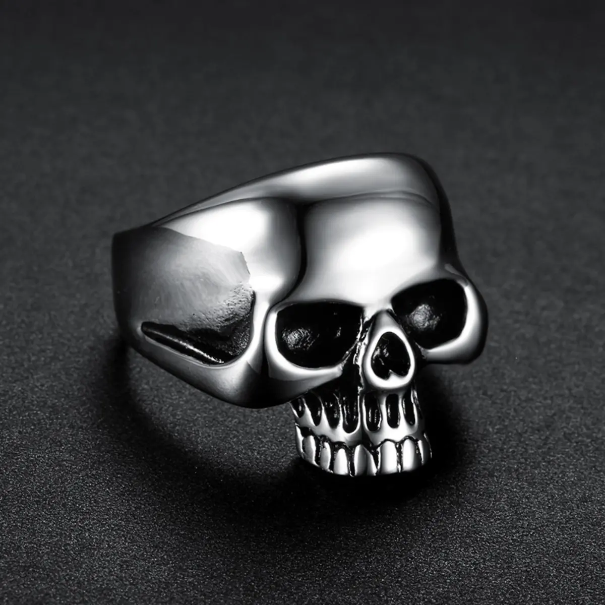 Half Jaw Skull Ring - Image 6