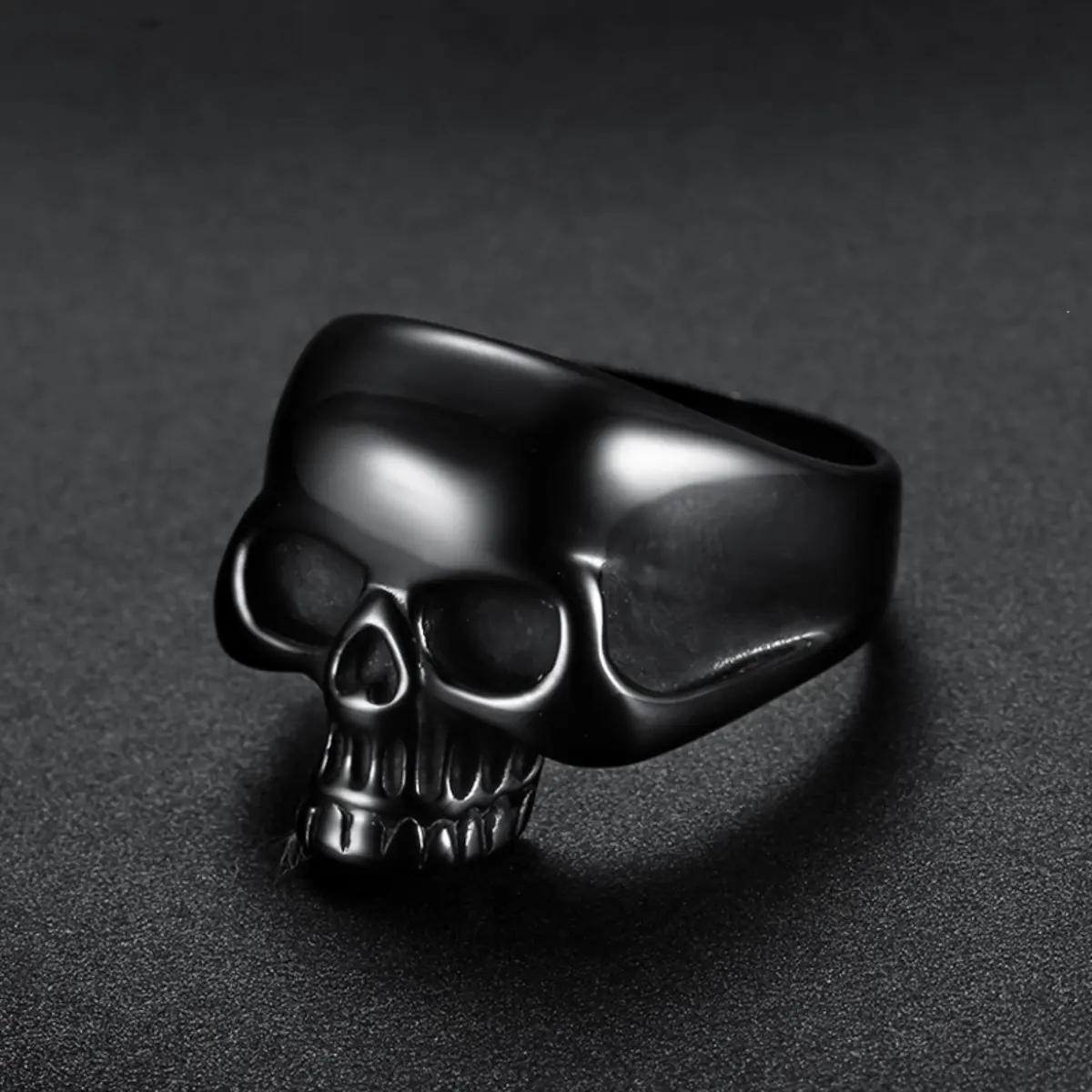 Half Jaw Skull Ring - Image 7