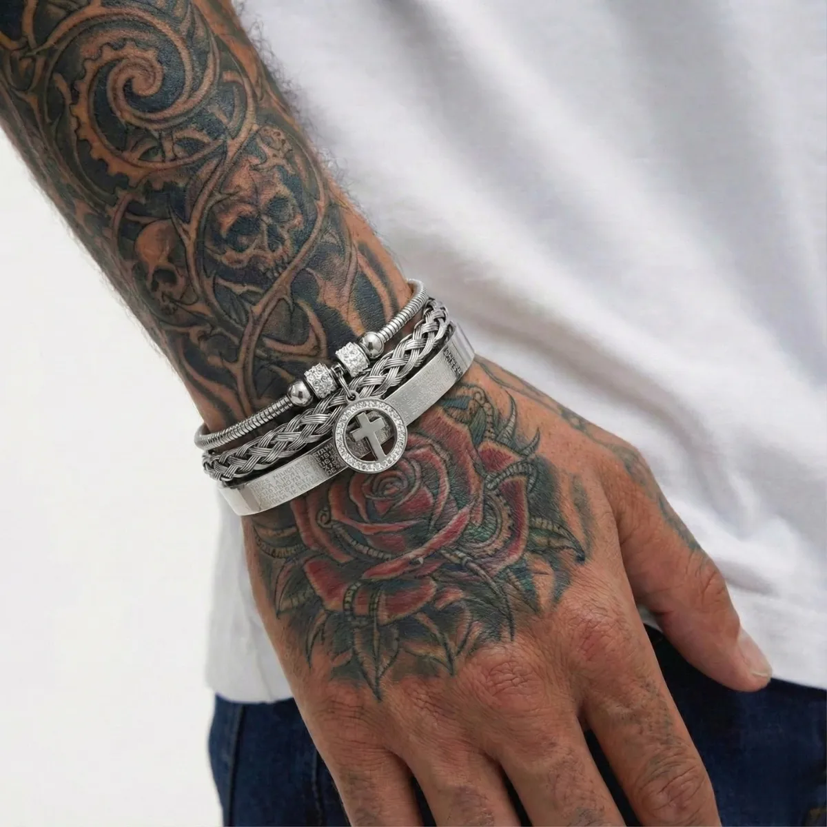 Bracelet with Cross Charm - Image 4