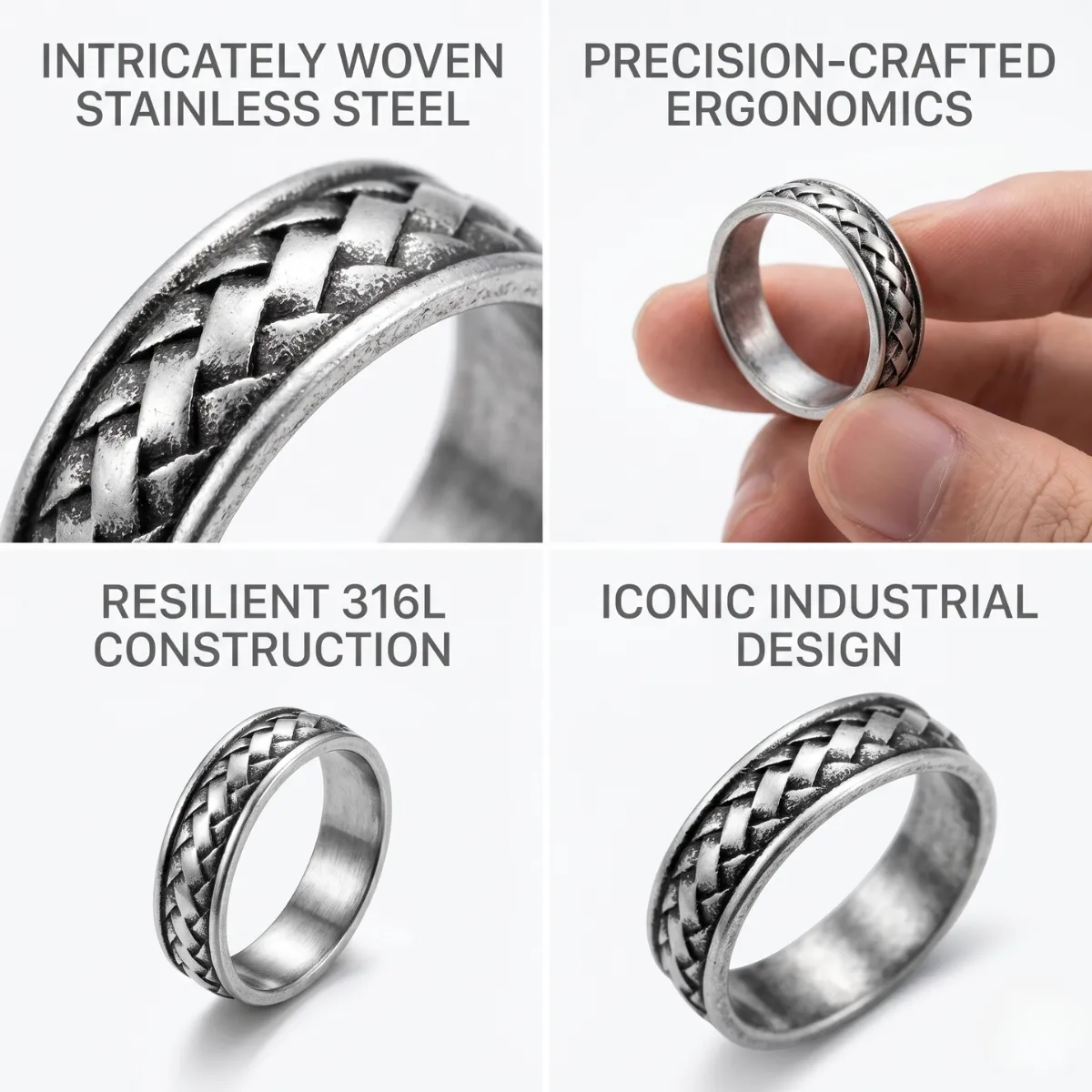Celtic Braided Ring Stainless Steel - Image 4