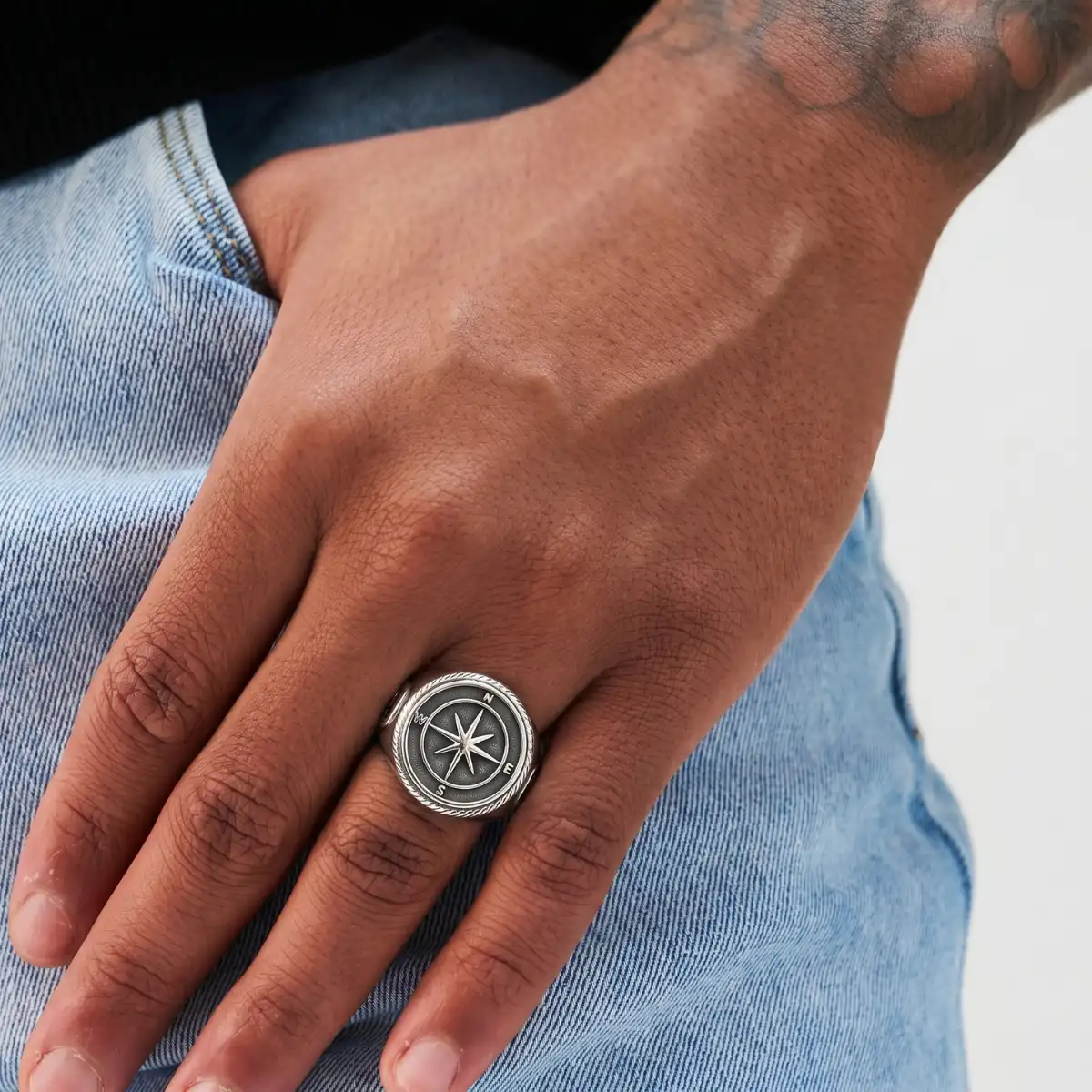 Anchor Compass Ring - Image 3