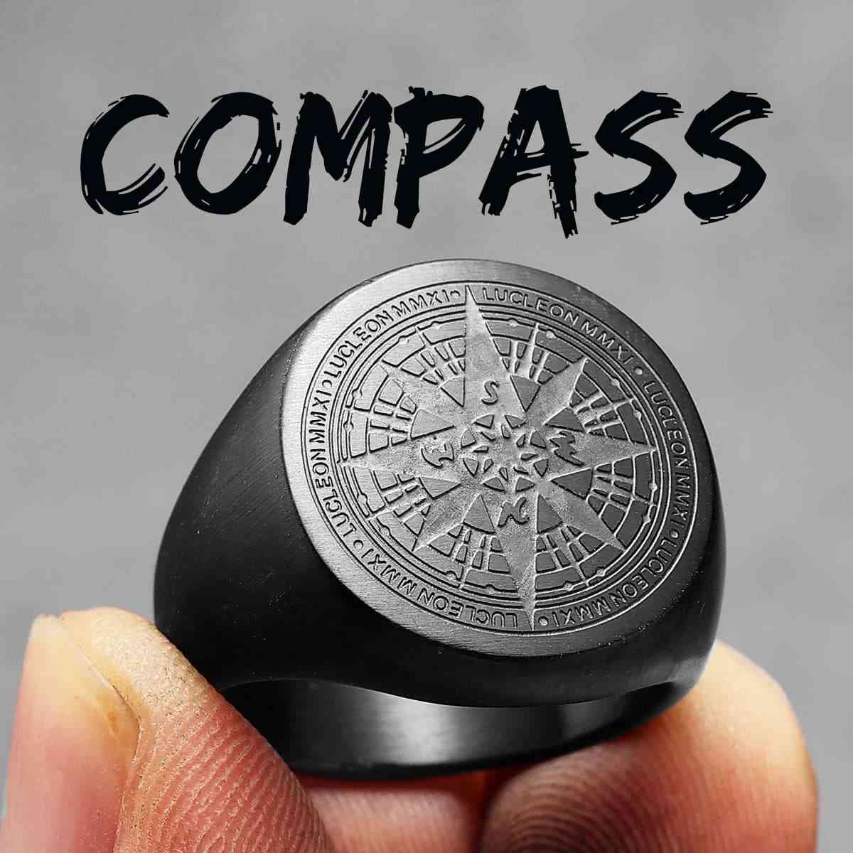 Compass Signet Rings - Image 4