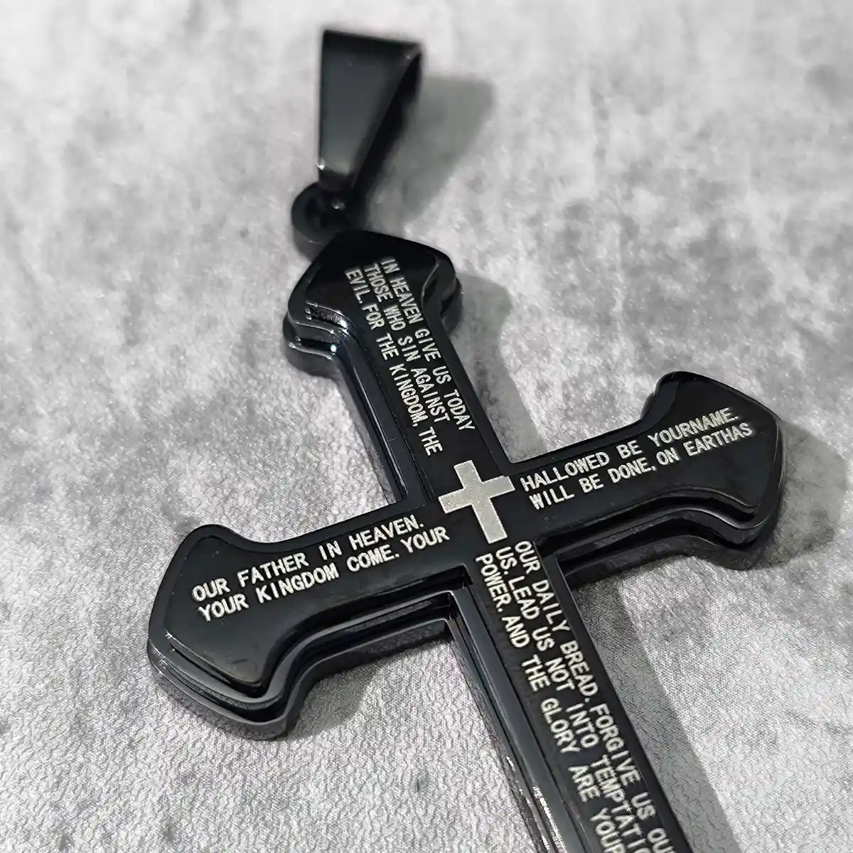 Cross Necklace with Bible Verse - Image 10