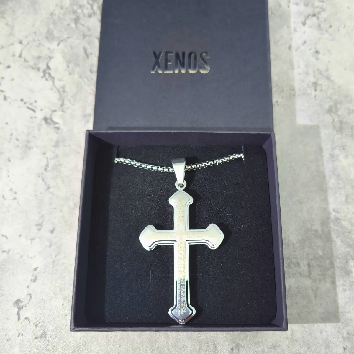 Cross Necklace with Bible Verse - Image 12