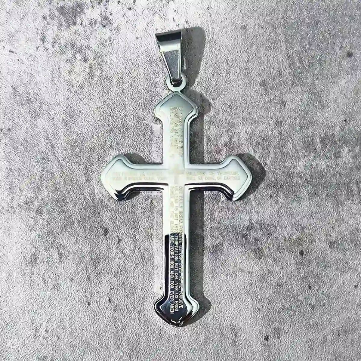 Cross Necklace with Bible Verse - Image 4
