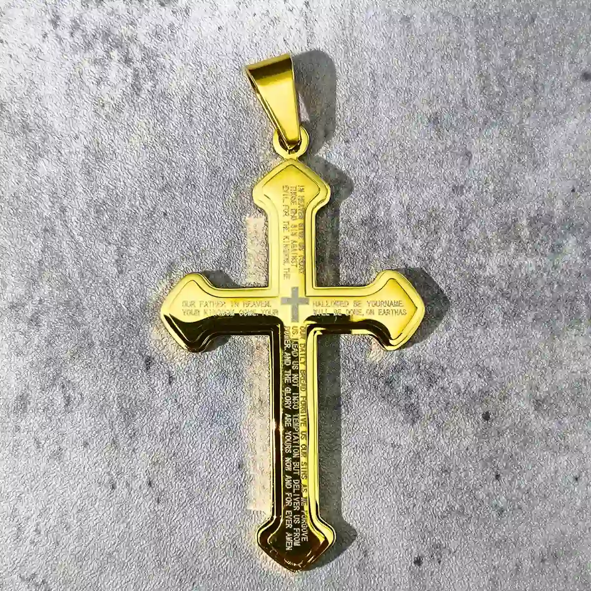 Cross Necklace with Bible Verse - Image 5