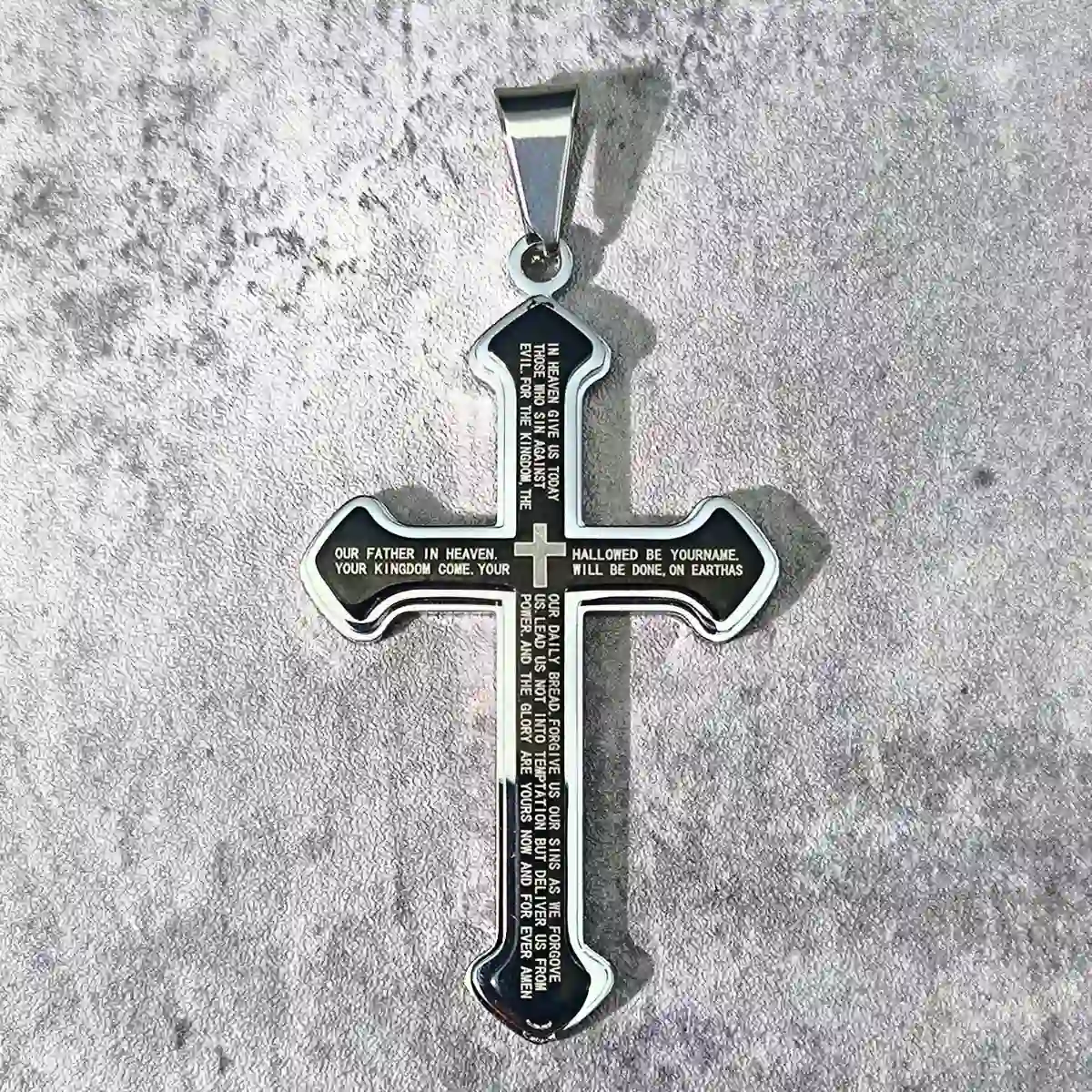 Cross Necklace with Bible Verse - Image 6