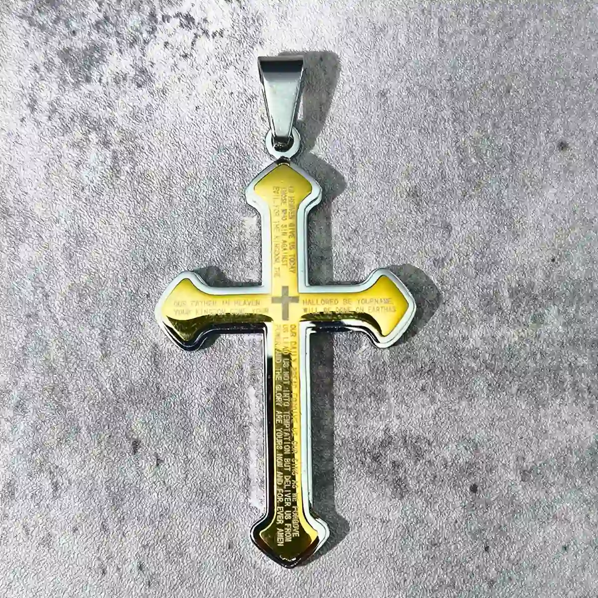 Cross Necklace with Bible Verse - Image 7