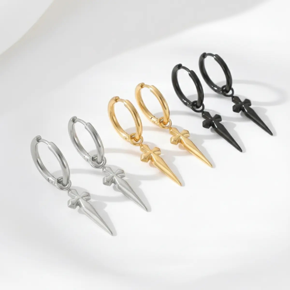 Men's Dagger Earrings - Image 7