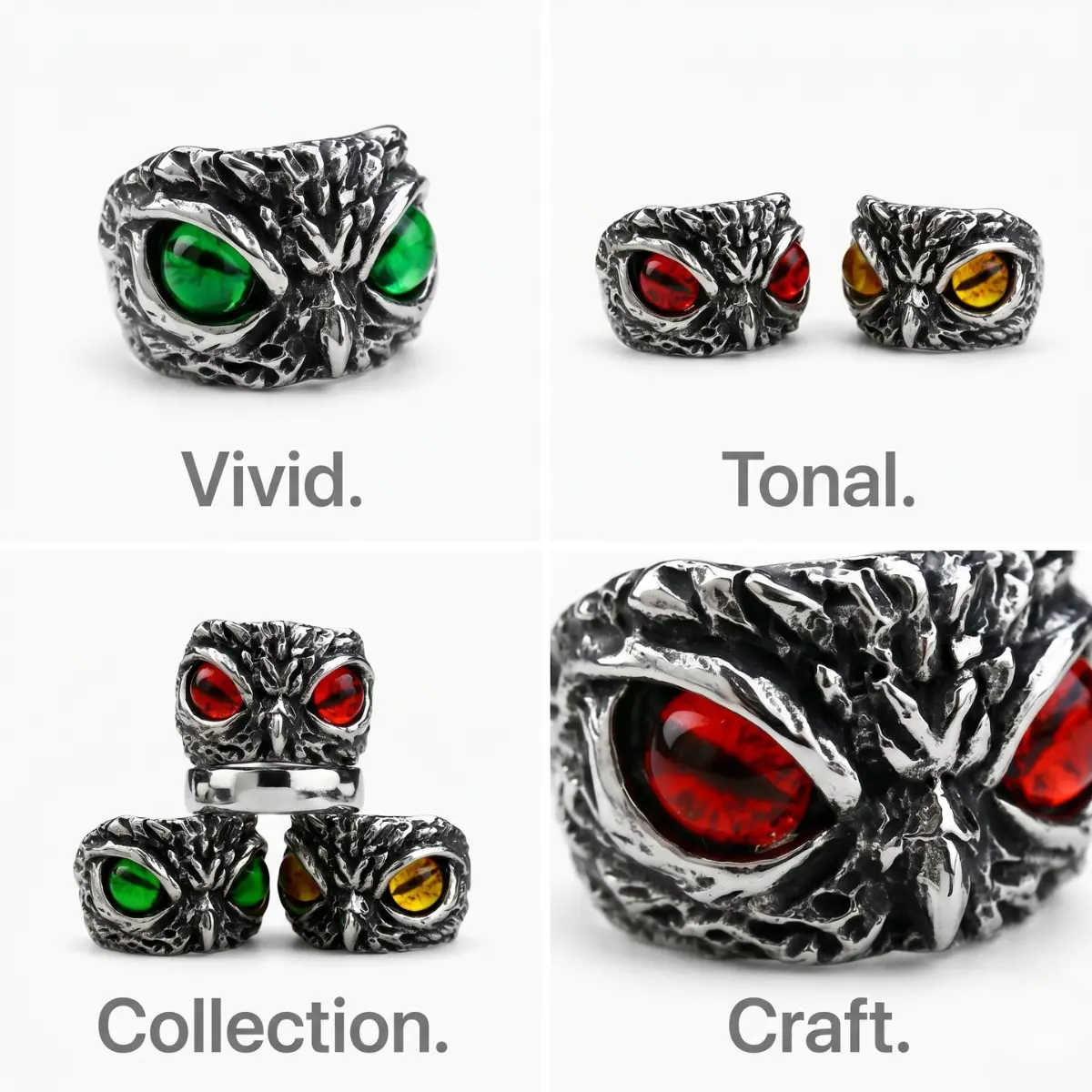Demon Owl Eye Ring - Image 5