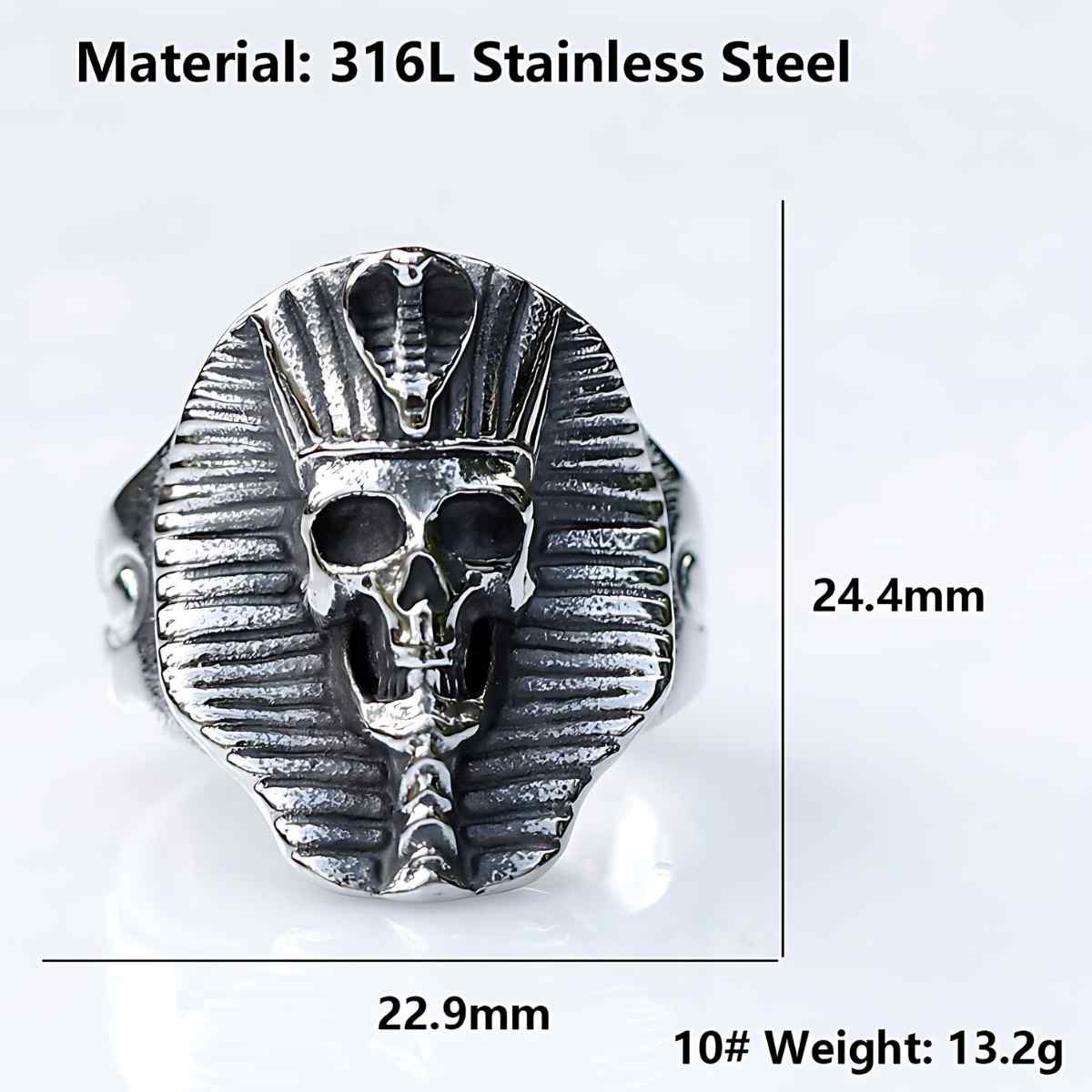 Pharaoh Skull Ring - Image 4