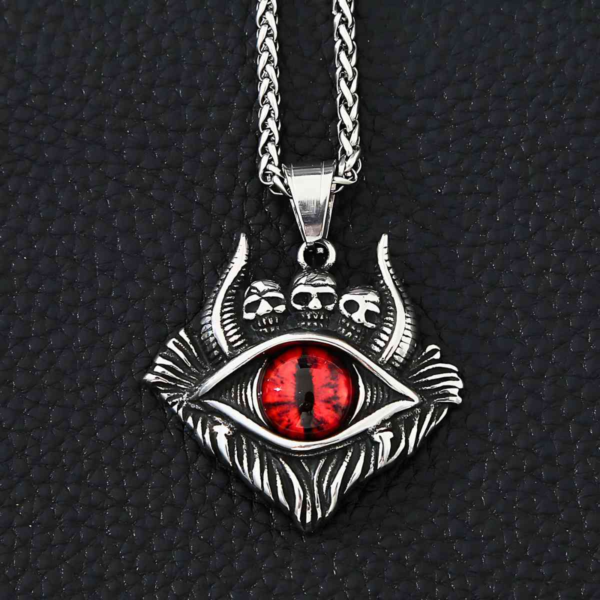 Evil Eye Skull Pendant