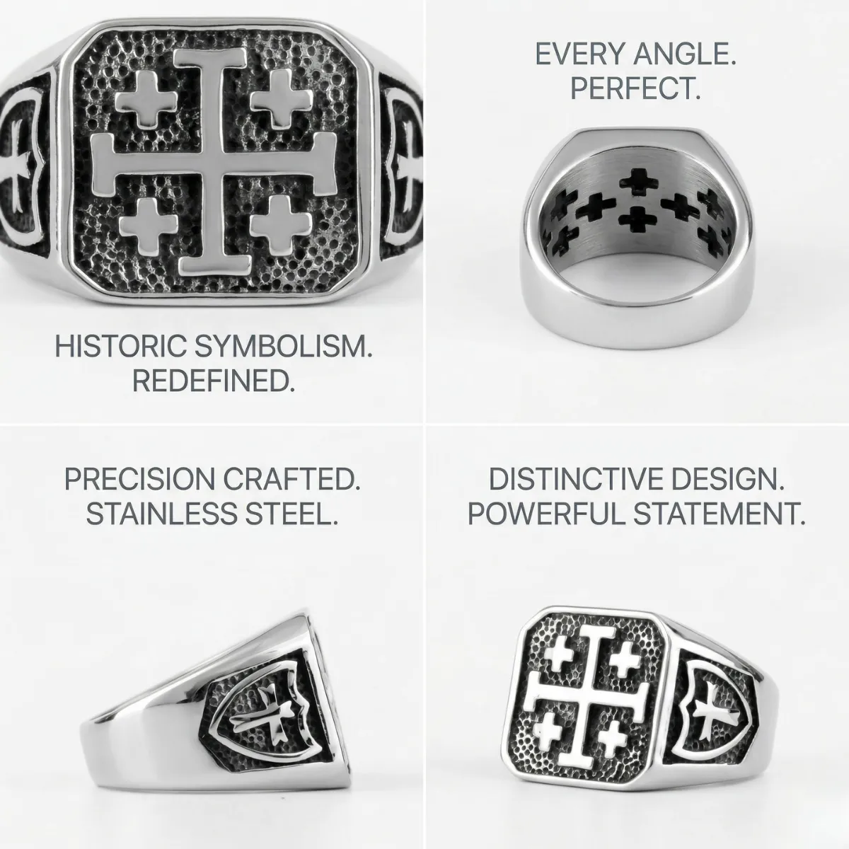 Jerusalem Cross Ring - Image 4