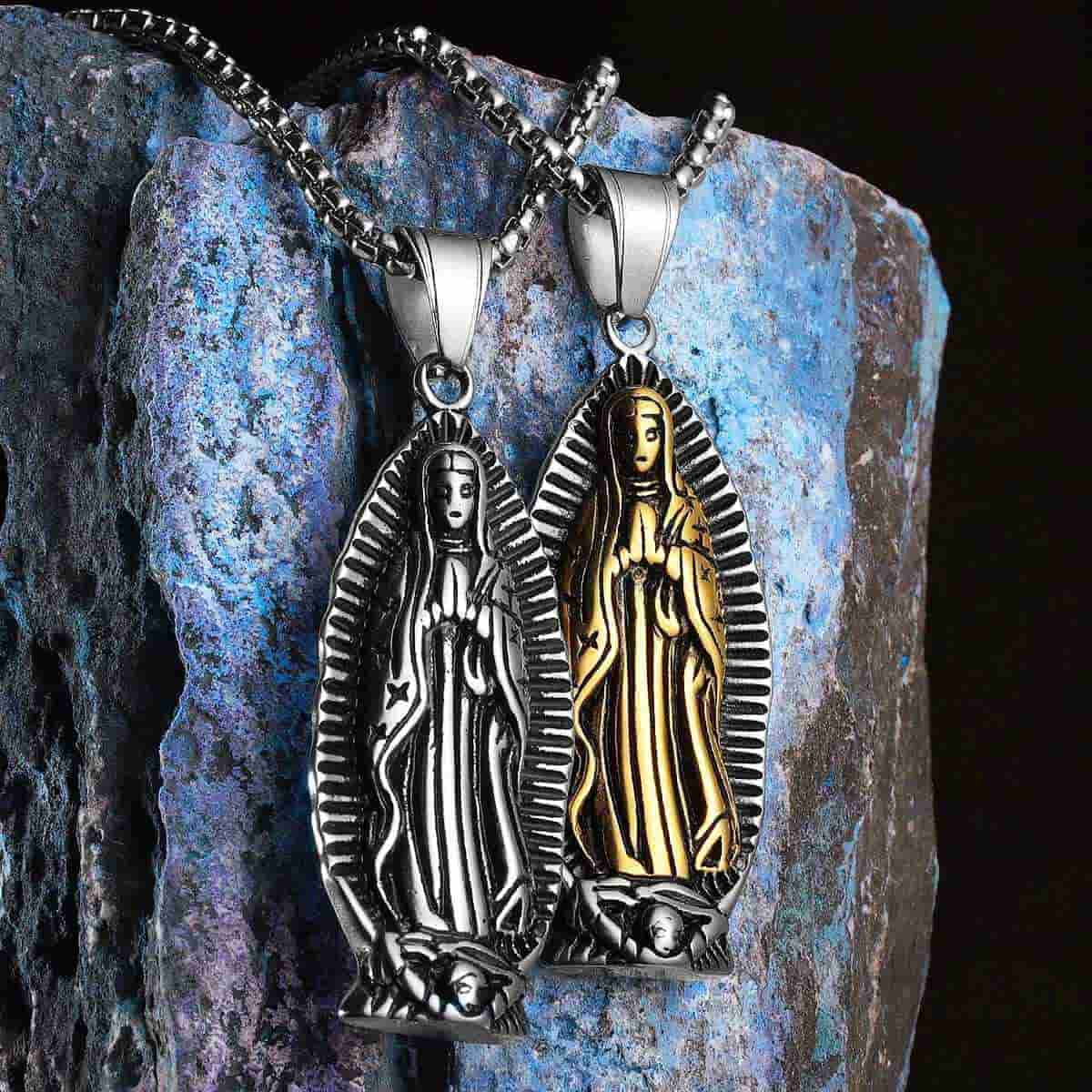 Lady Guadalupe Charm Necklace