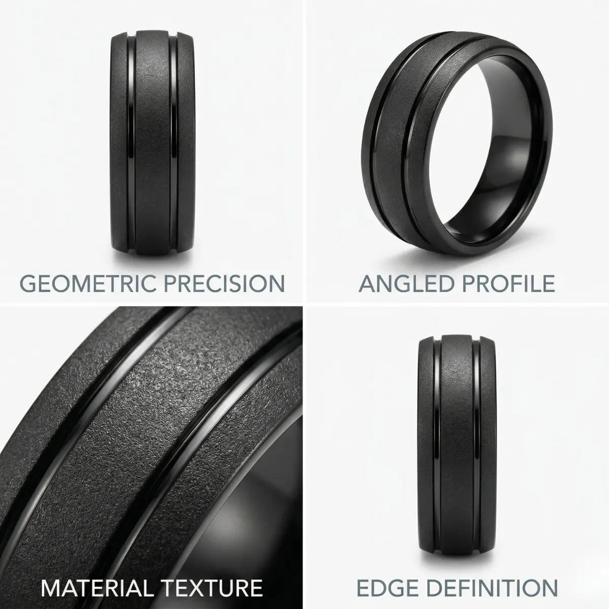 Matte Black Tungsten Band - Image 5