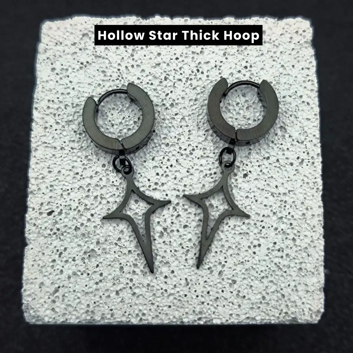 Men's Star Dangle Earrings - Image 11