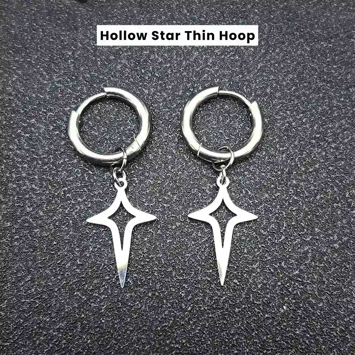 Men's Star Dangle Earrings - Image 18