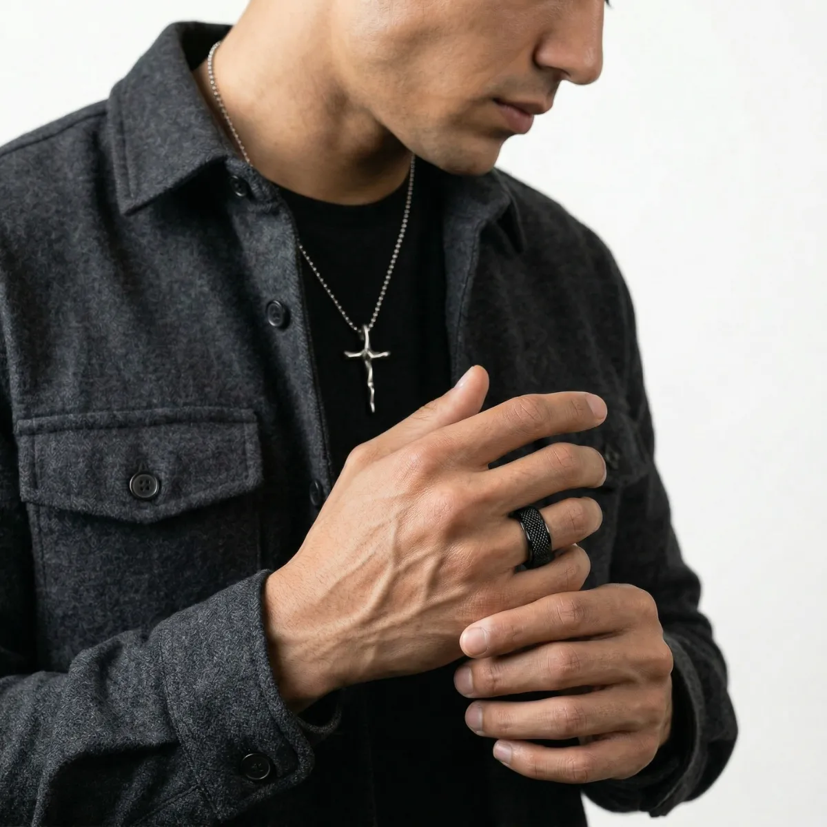 Men's Mesh Fidget Ring - Image 2