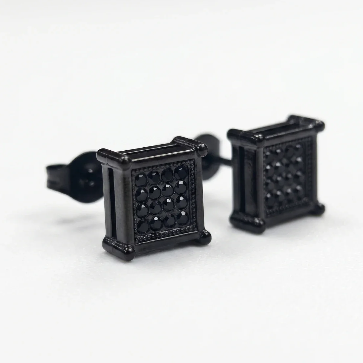 Men's Square Earrings - Image 5