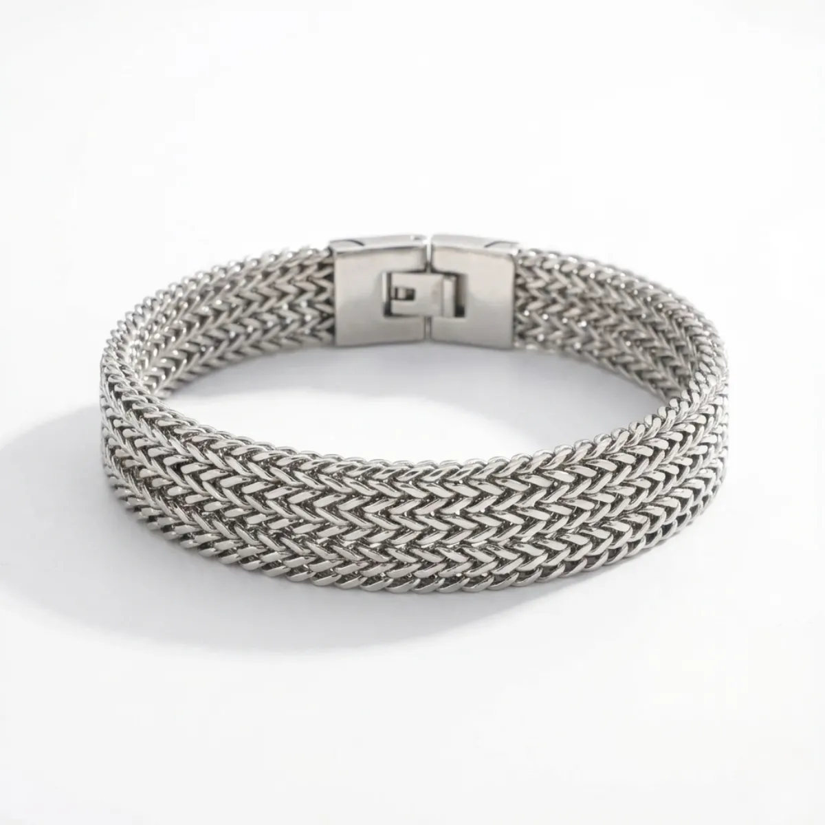 Men's Stainless Steel Foxtail Bracelet - Image 6