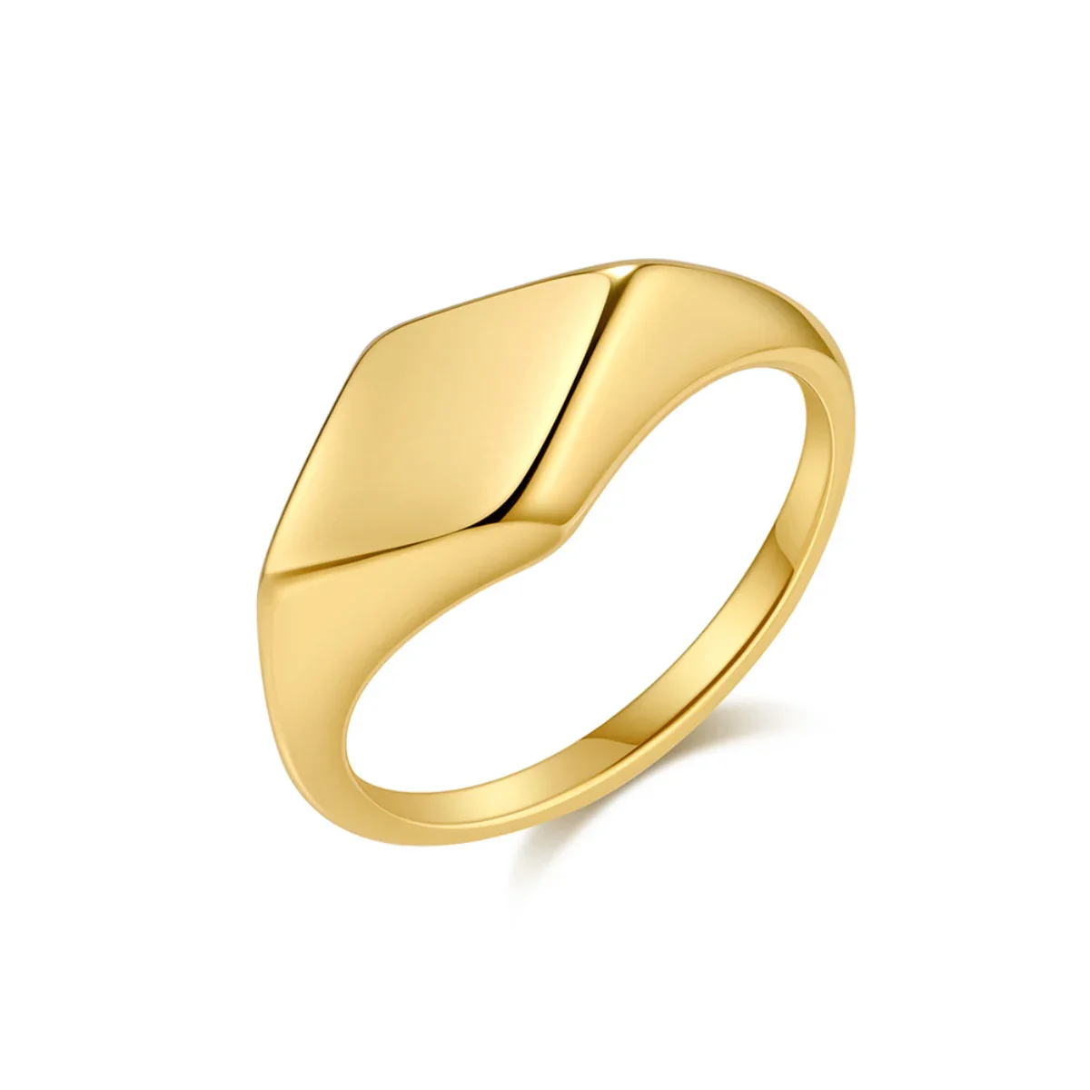 Minimalist Signet Pinky Ring - Image 8