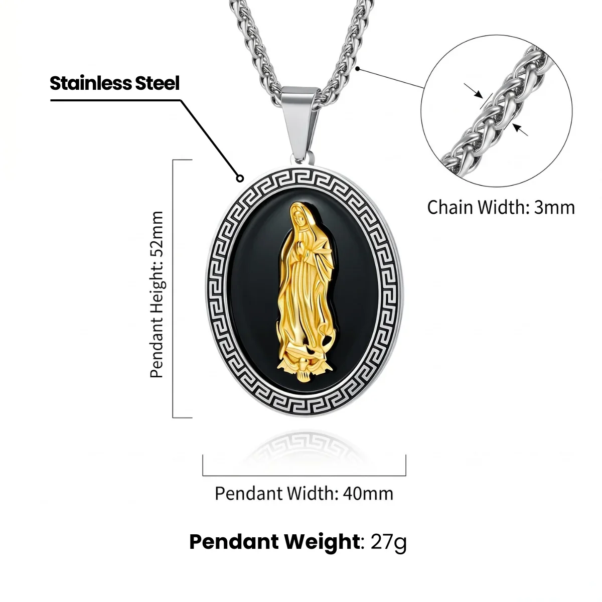 Our Lady of Guadalupe Pendant - Image 6