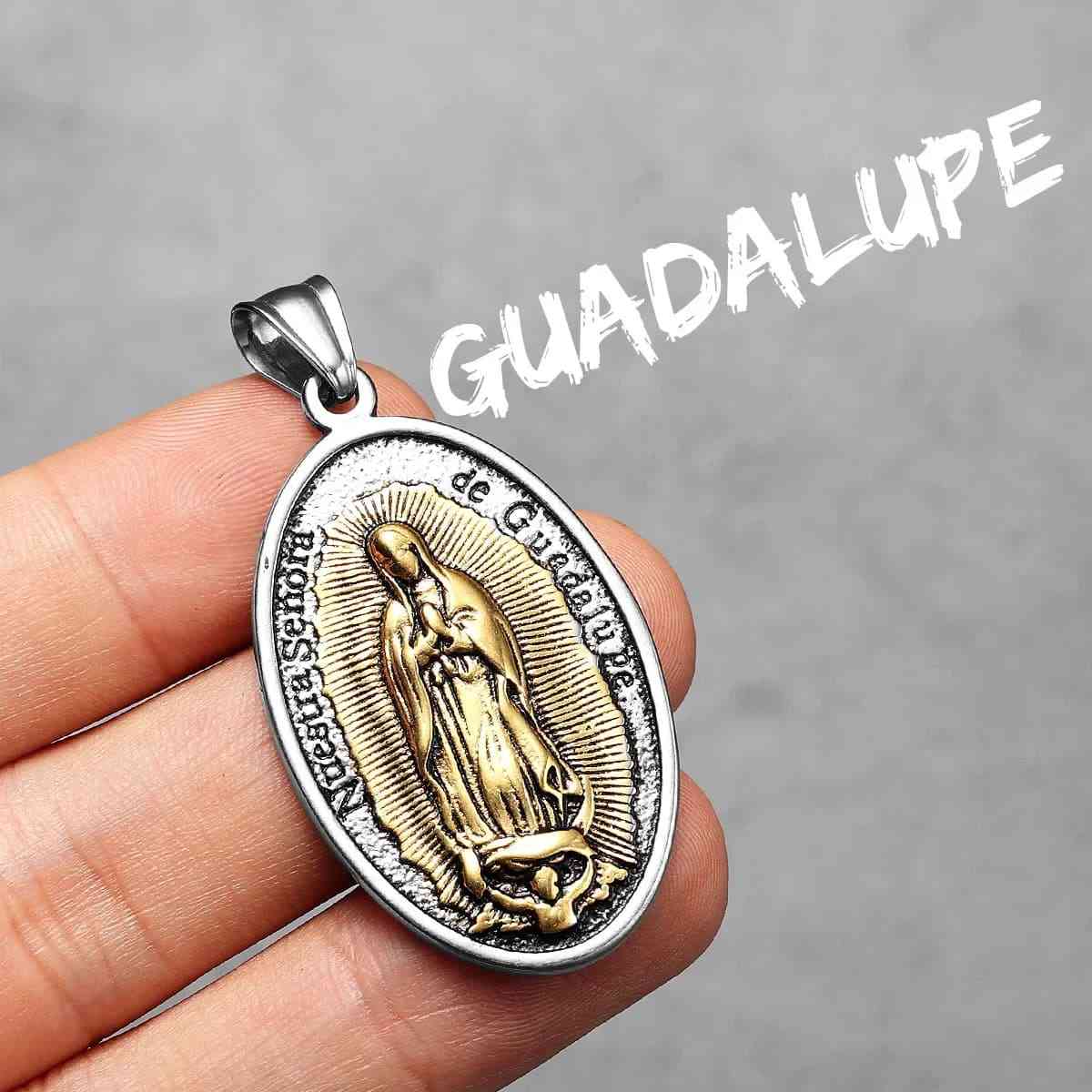 Oval Lady of Guadalupe Necklace - Image 3