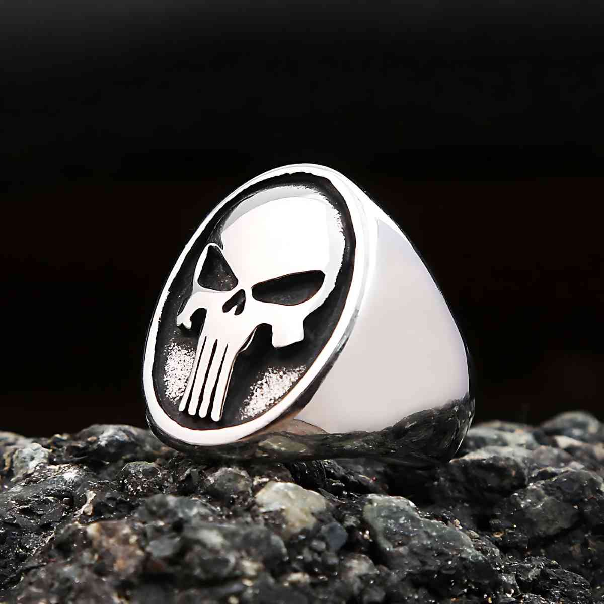 Punisher Ring Stainless Steel