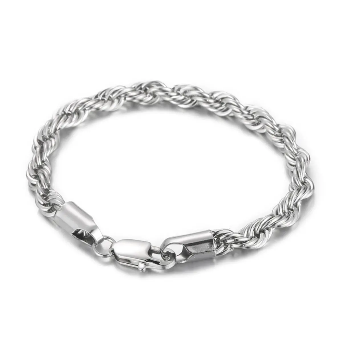 Rope Bracelet Silver 6mm