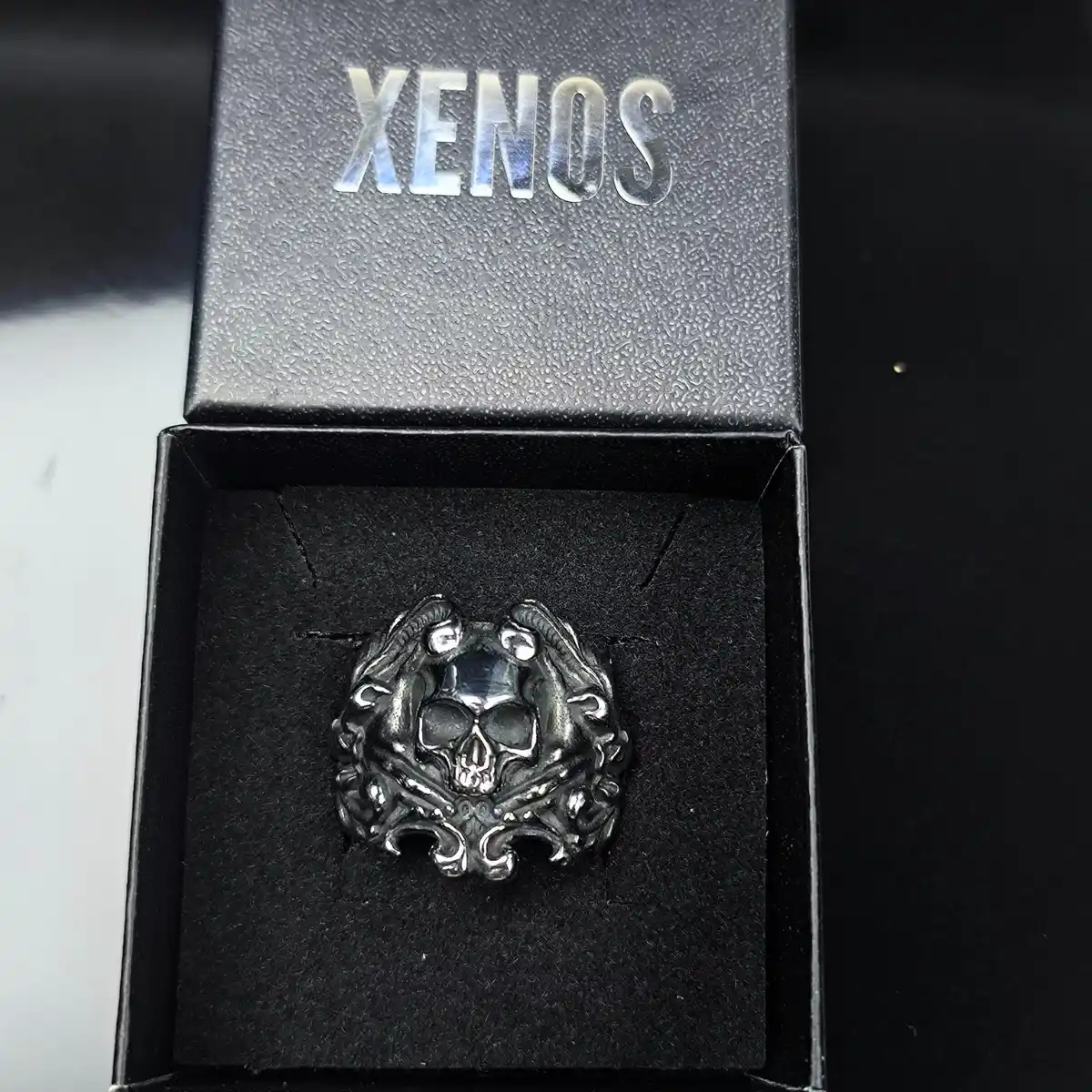 Santa Muerte Skull Ring - Image 6