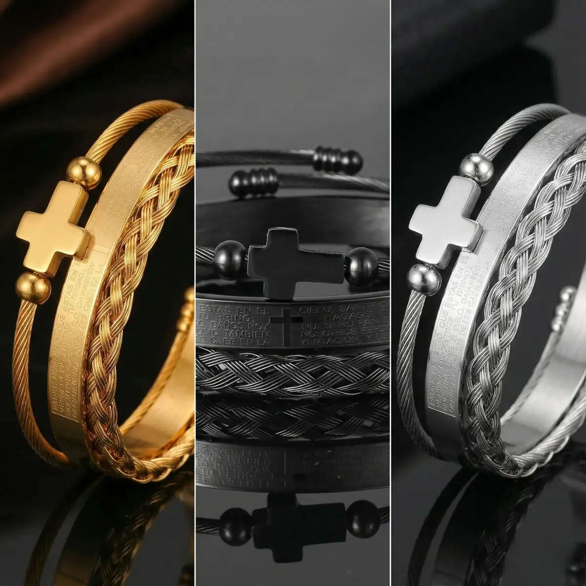Luxury Set Mens Scripture Bracelet - Image 7