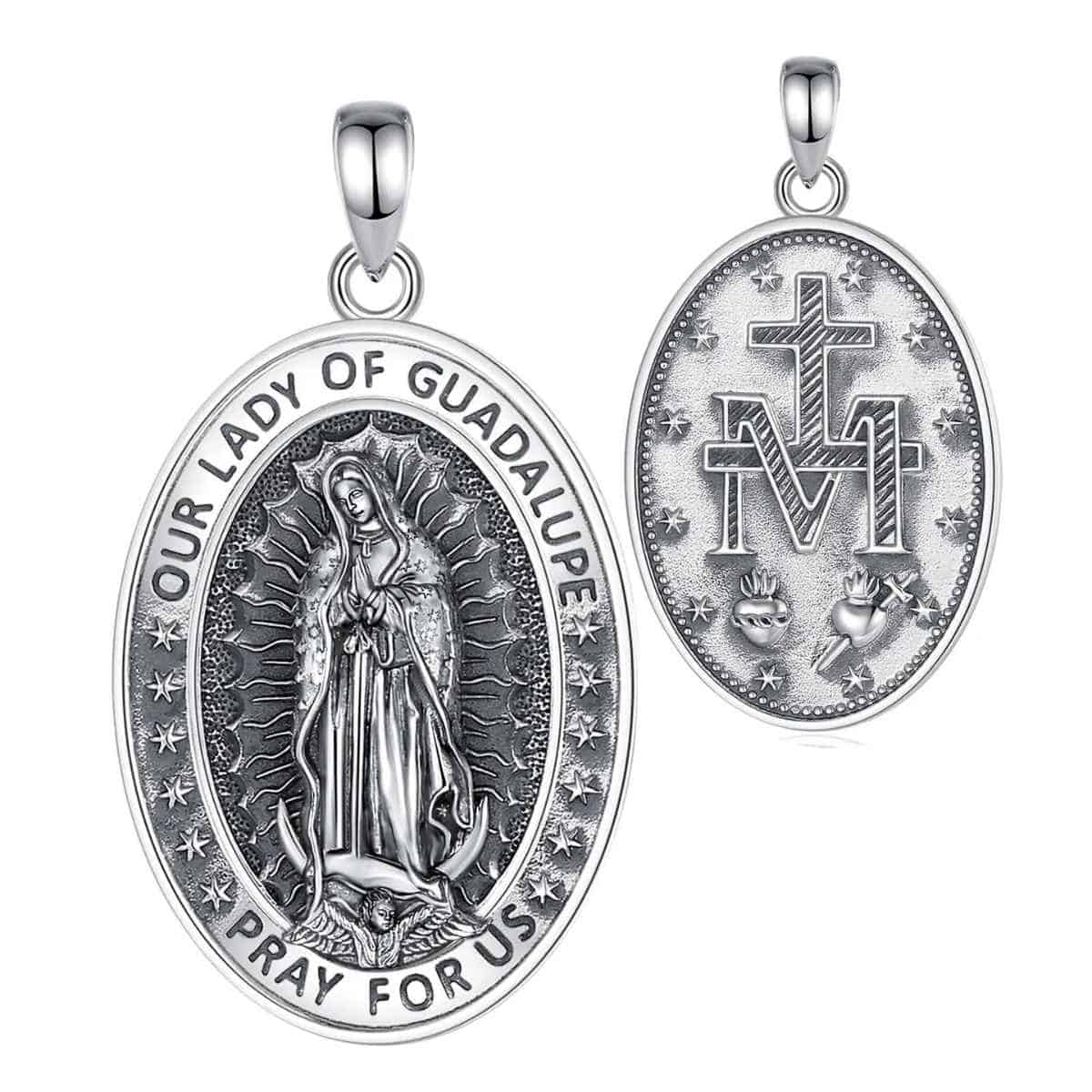 Silver Guadalupe Necklace