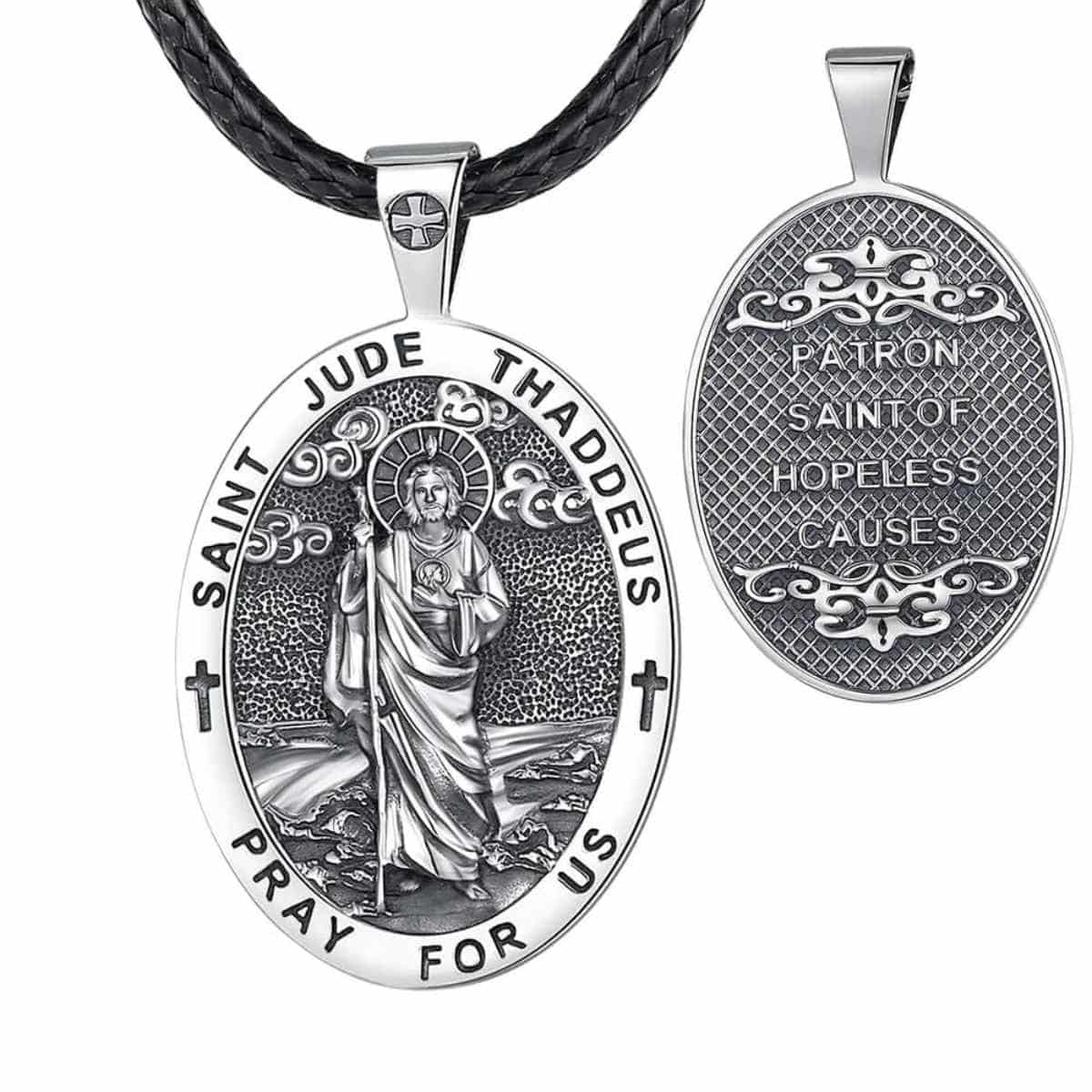 Silver Saint Jude Necklace - Image 2