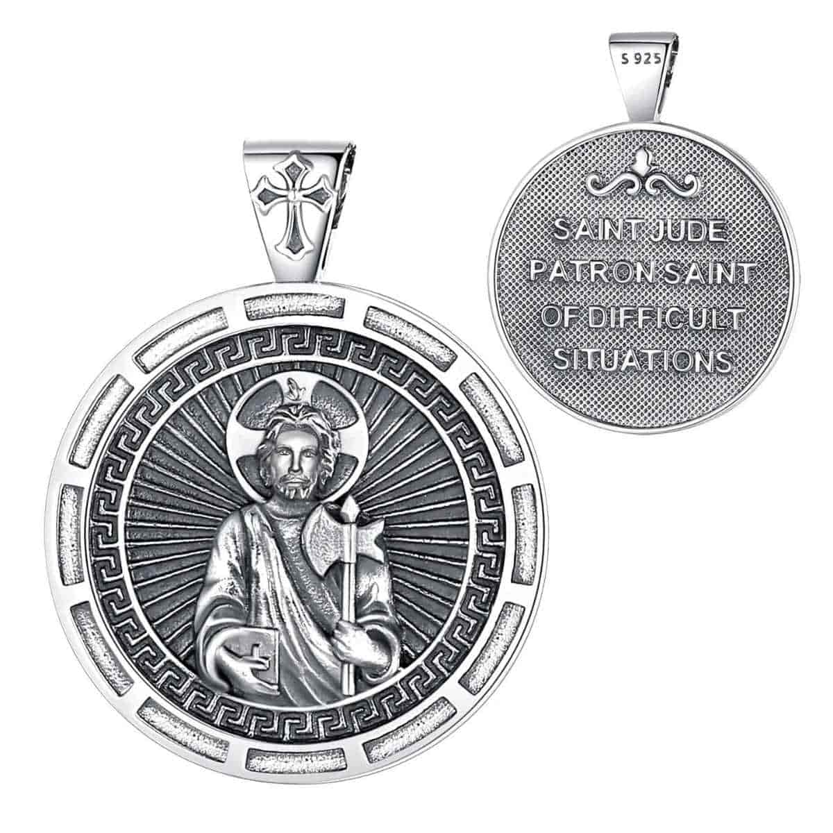 Silver San Judas Chain Necklace