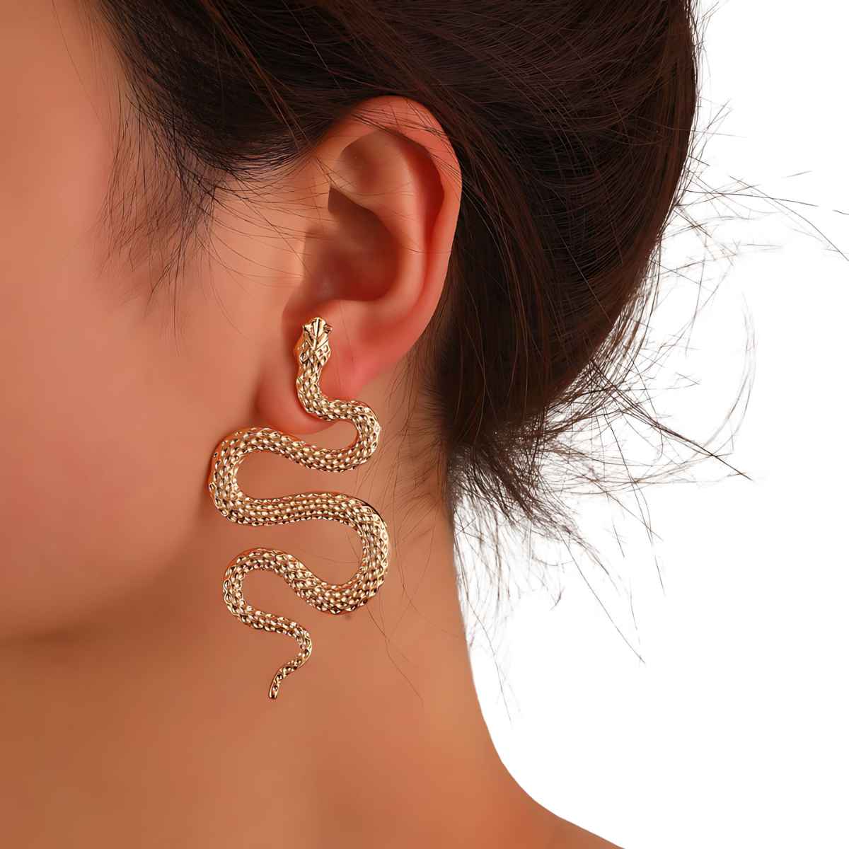 Snake Drop Earrings for Women - Image 5