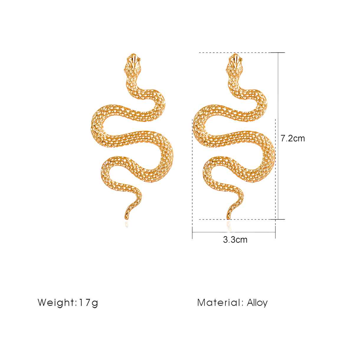 Snake Drop Earrings for Women - Image 6