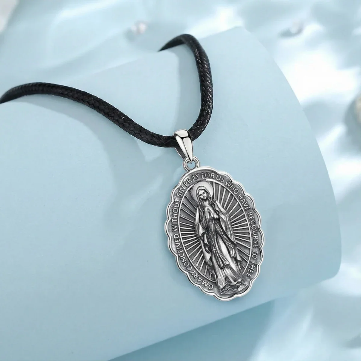 Silver Virgen de Guadalupe Necklace - Image 7
