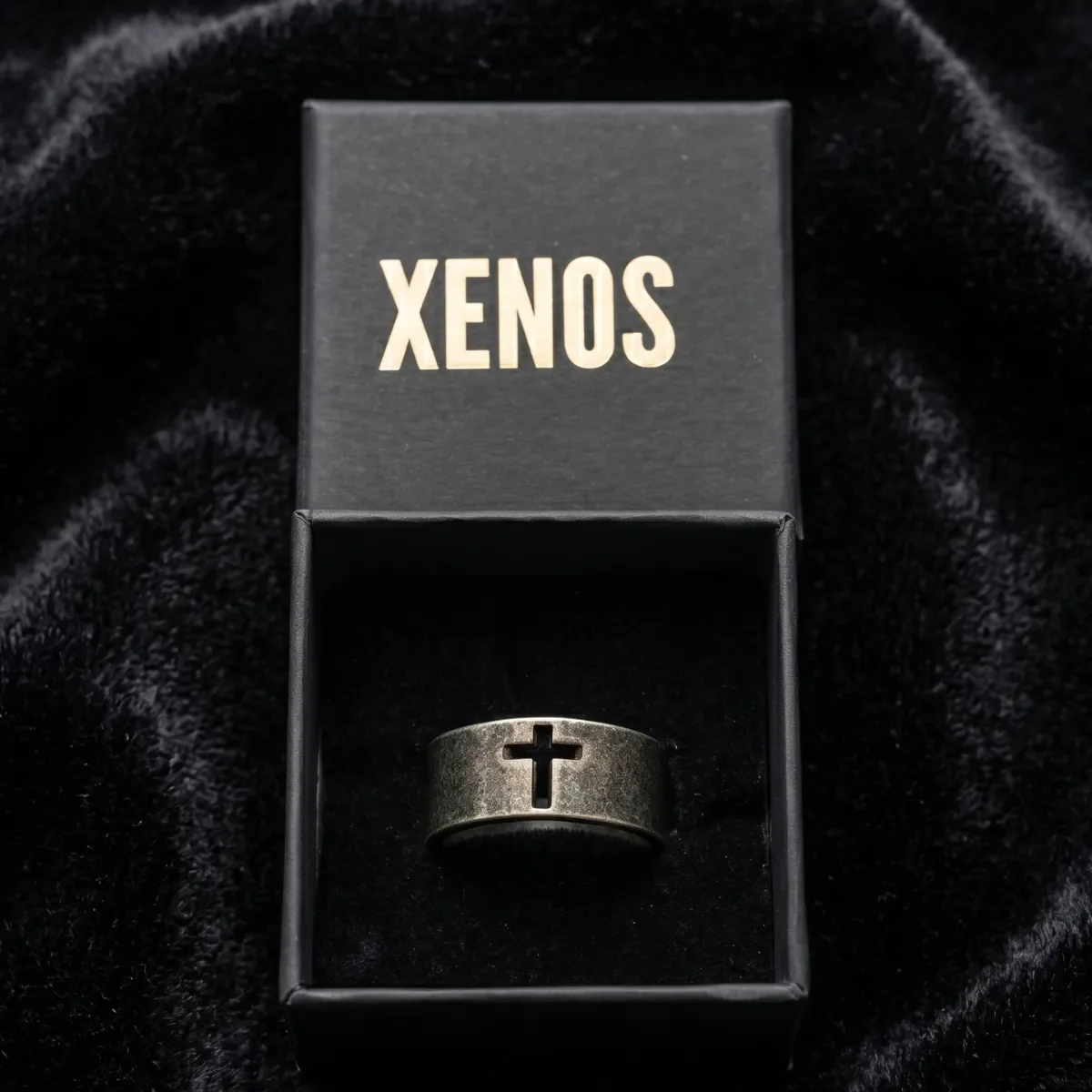 10mm Simple Cross Band Ring Stainless Steel - Image 5