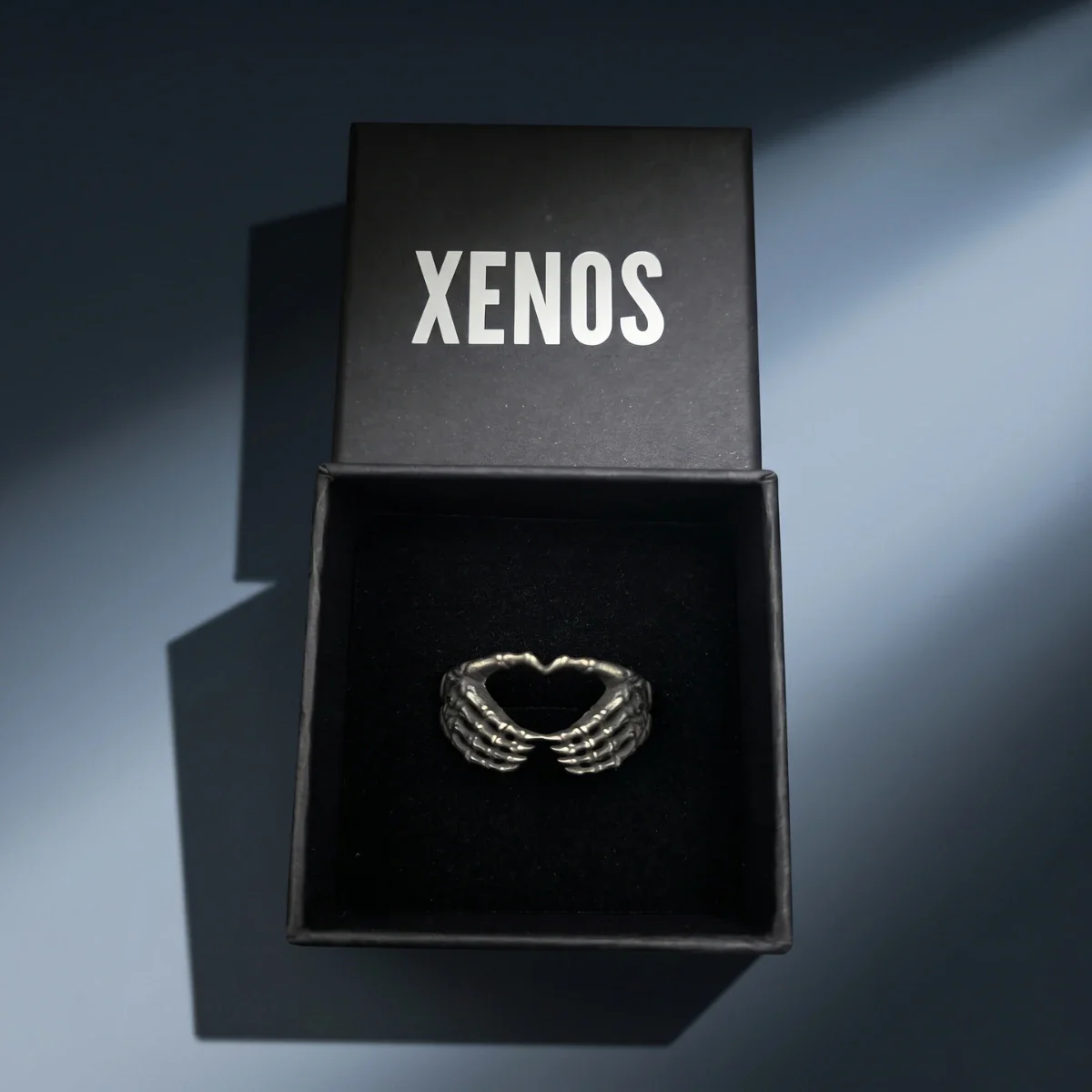 Skeleton Hand Heart Ring - Image 5