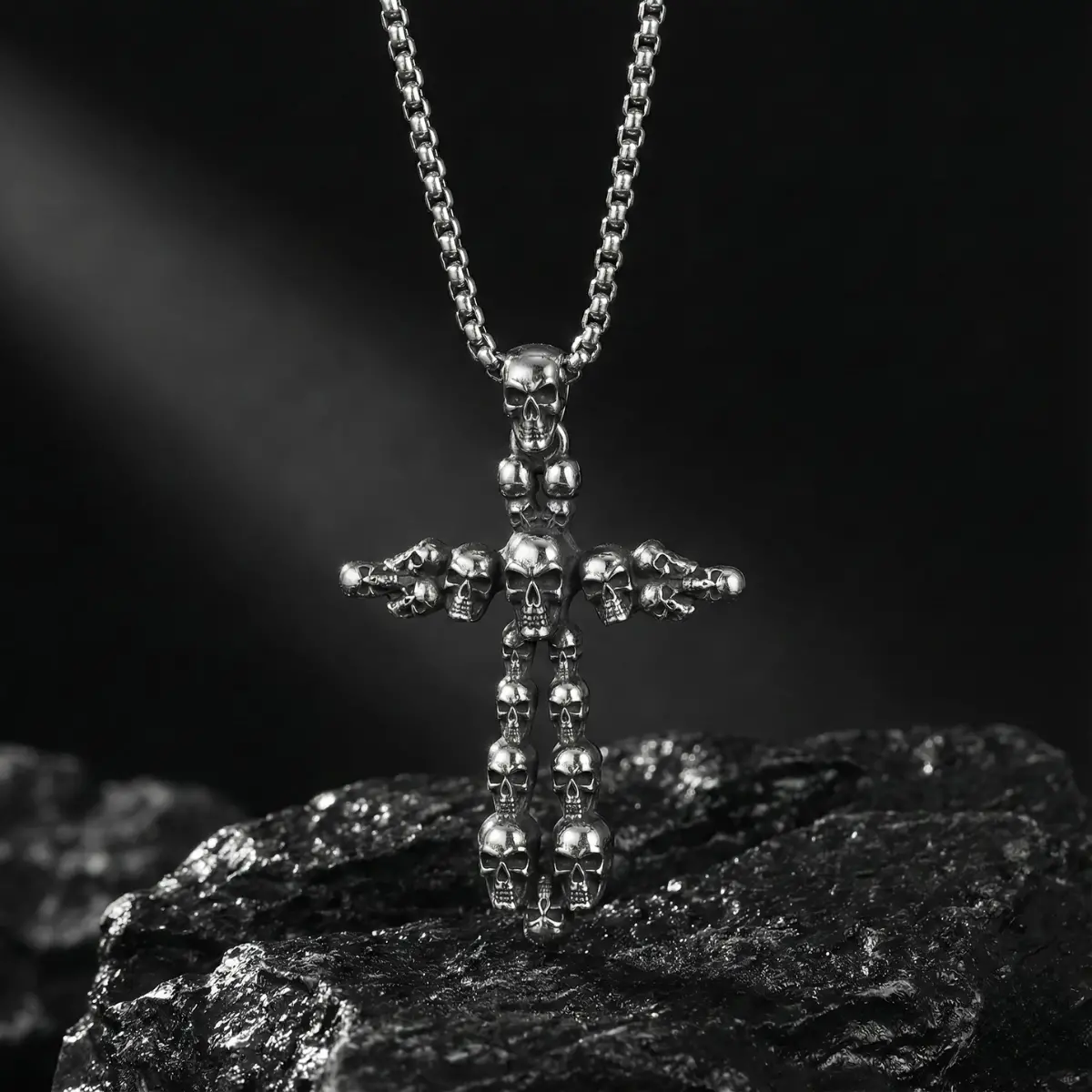 Skull Cross Necklace - Image 3
