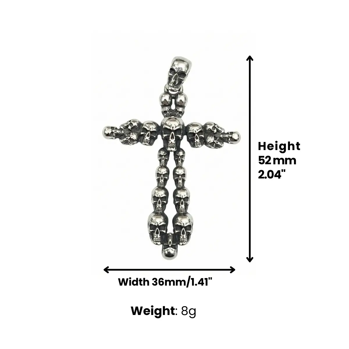 Skull Cross Necklace - Image 6