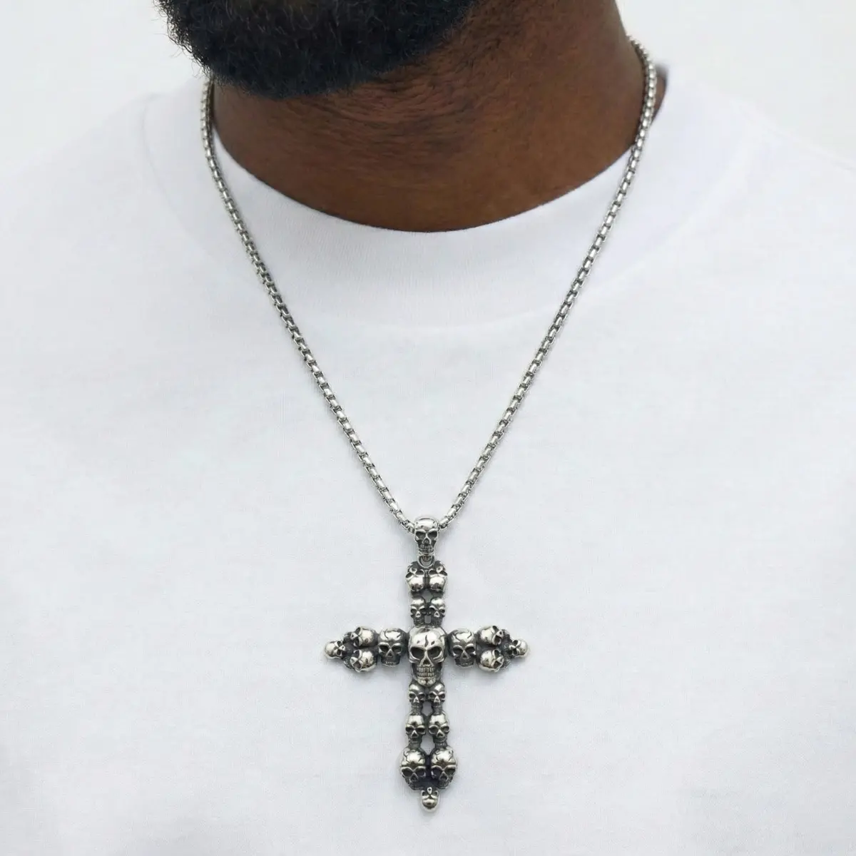 Skull Cross Necklace - Image 7