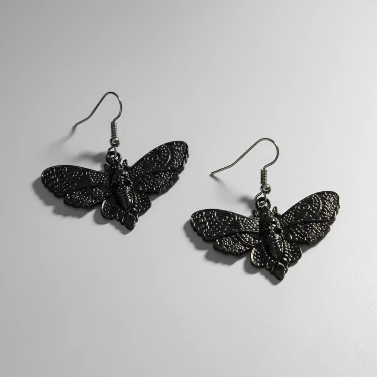 Butterfly Skull Dangle Earrings - Image 5