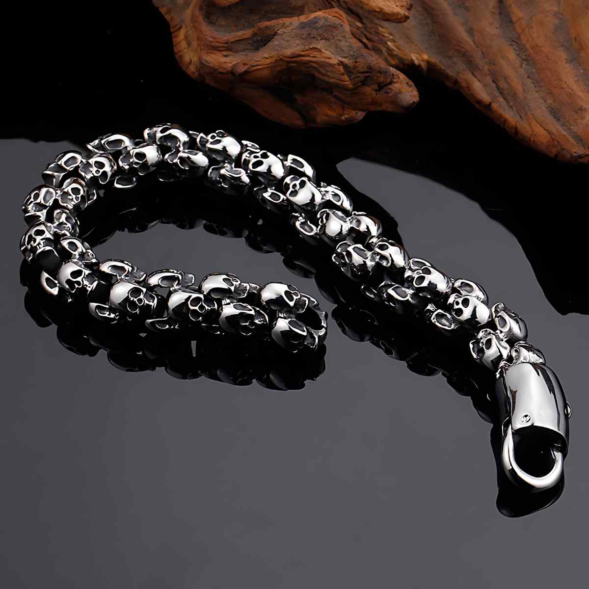 Skull Head Chain Bracelet - Image 3